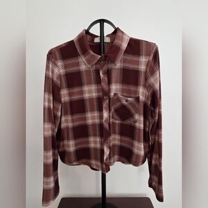 No Comment Juniors’ flannel shirt